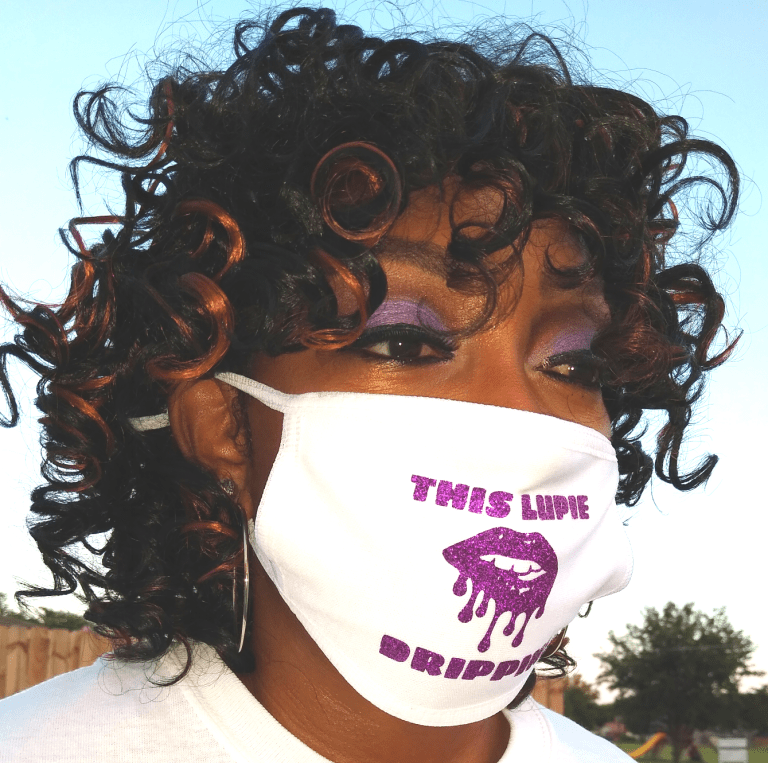 Thumbnail: Lupie Dripping Adult Face Mask