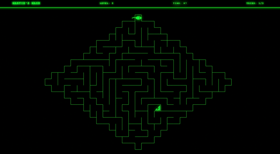A retro maze game of panic, wrong turns and procedurally generated chaos.
