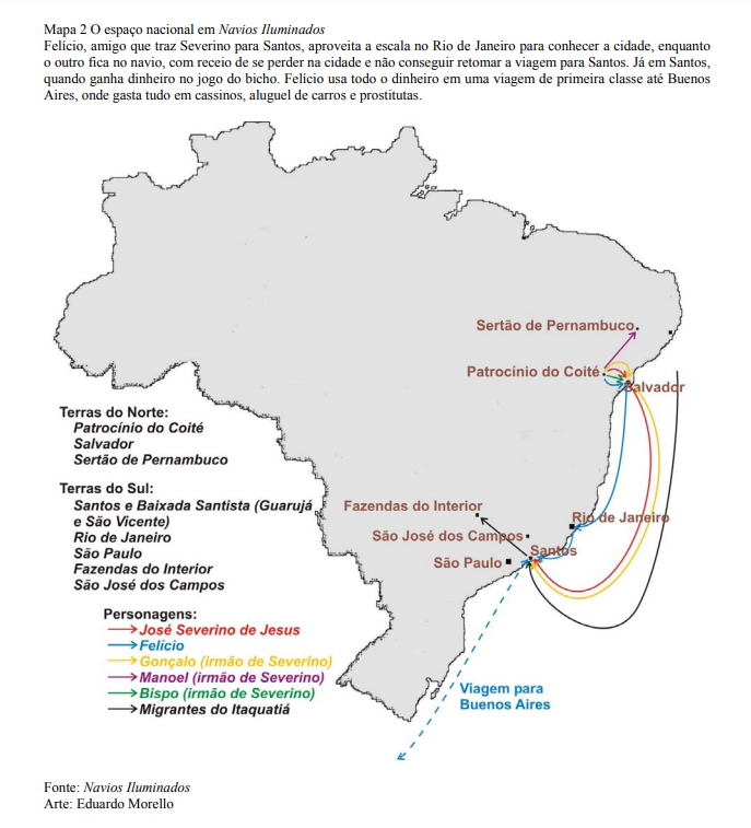 Fluxos migratórios no romance "Navios Iluminados"