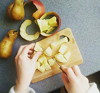 Spiced Cooked Apple Pear Breakfast