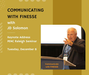 JD Solomon to Deliver Engineers' Keynote with FINESSE