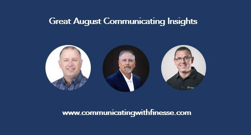 Guest Articles on Communicating with FINESSE in August