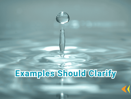 The example is clear when it fits the work and the decision.