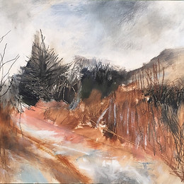 Wild, Janine Baldwin, oil, acrylic, charcoal, graphite and watercolour pencil on panel, 31
