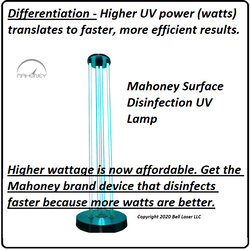 Mahoney Surface Disinfection UV Lamp hig