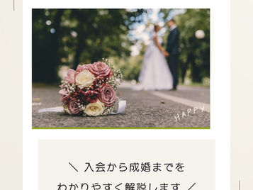 結婚相談所での出会いから成婚までの流れ🕊️