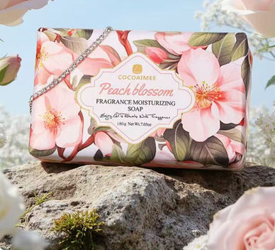 250g rectangular soap paper wrapped, scented gift soap, perfumed soap, Essential Oil Soap, Jasmine, Vanilla, Peach Blossom, Rose, Lavender, Gardenia, English Lily, Secret Garden, Bontanical Soap