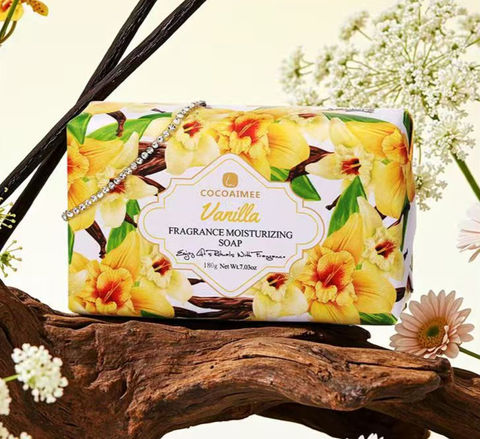 250g rectangular soap paper wrapped, scented gift soap, perfumed soap, Essential Oil Soap, Jasmine, Vanilla, Peach Blossom, Rose, Lavender, Gardenia, English Lily, Secret Garden, Bontanical Soap
