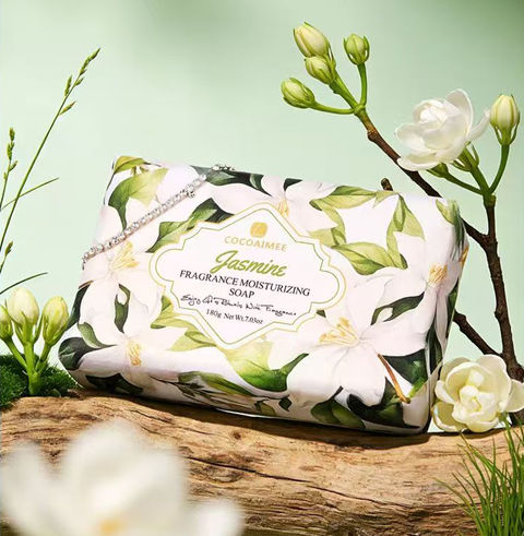 250g rectangular soap paper wrapped, scented gift soap, perfumed soap, Essential Oil Soap, Jasmine, Vanilla, Peach Blossom, Rose, Lavender, Gardenia, English Lily, Secret Garden, Bontanical Soap