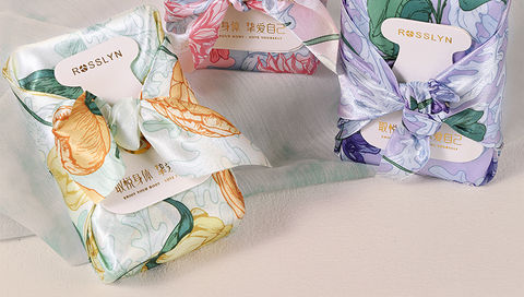 Fabric Wrapped Rectangular Soap, 3pcs