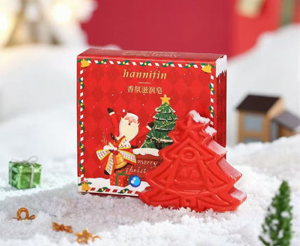 Christmas Tree, X'mas Tree, Shaped Festival Soap, with box
