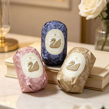Cocoaimee - Papper Wrapped Swan Gemstone Soap, perfumed soap, oval soap, gift soaps
