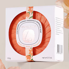 Cocoaimee - 100g Pleated Soap with Box, Gift Soaps, Perfumed Soaps, Scented Soaps, Round Soaps