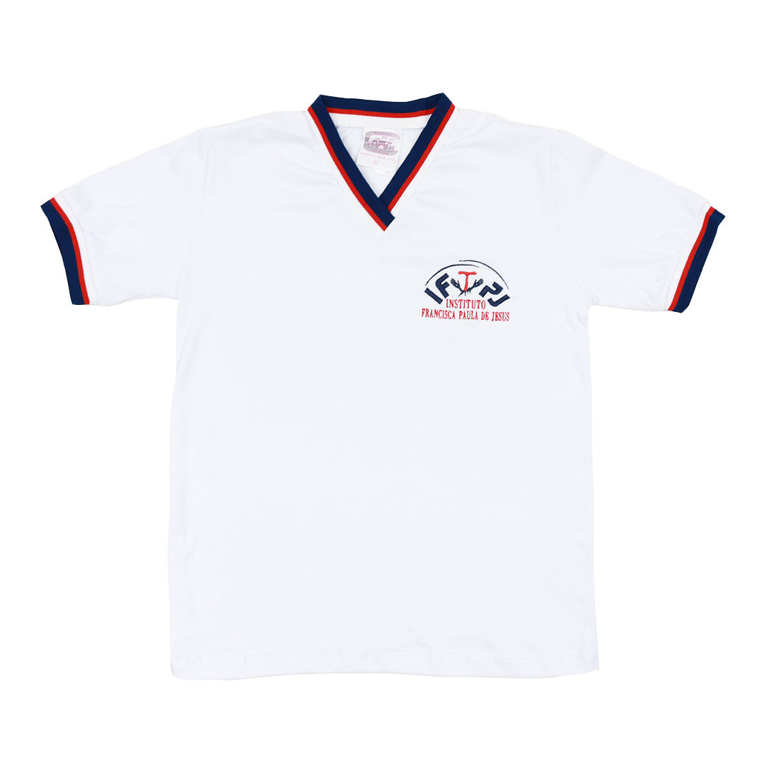 Inst. Francisa Paula Camisa Malha Manga Gola V Ensino Fund.