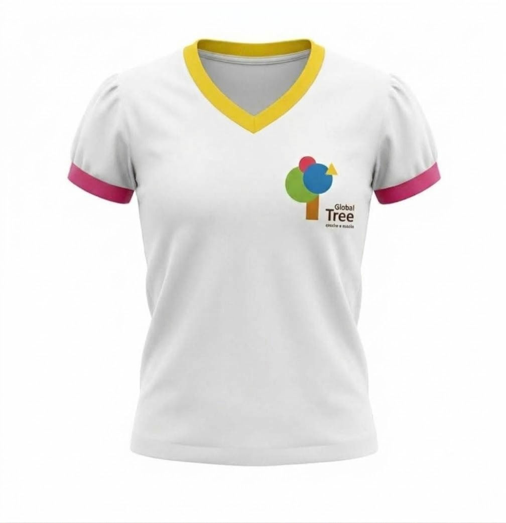 Global Tree - Camisa Malha Manga Princesa