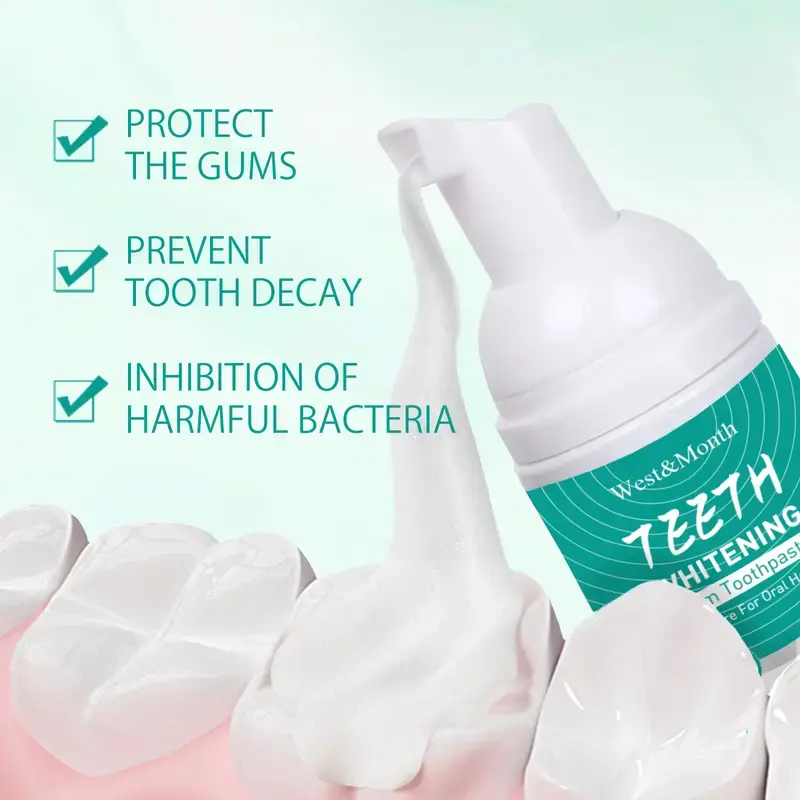 Miniatura: Whitening Foam Toothpaste for Oral Hygiene, 60ml