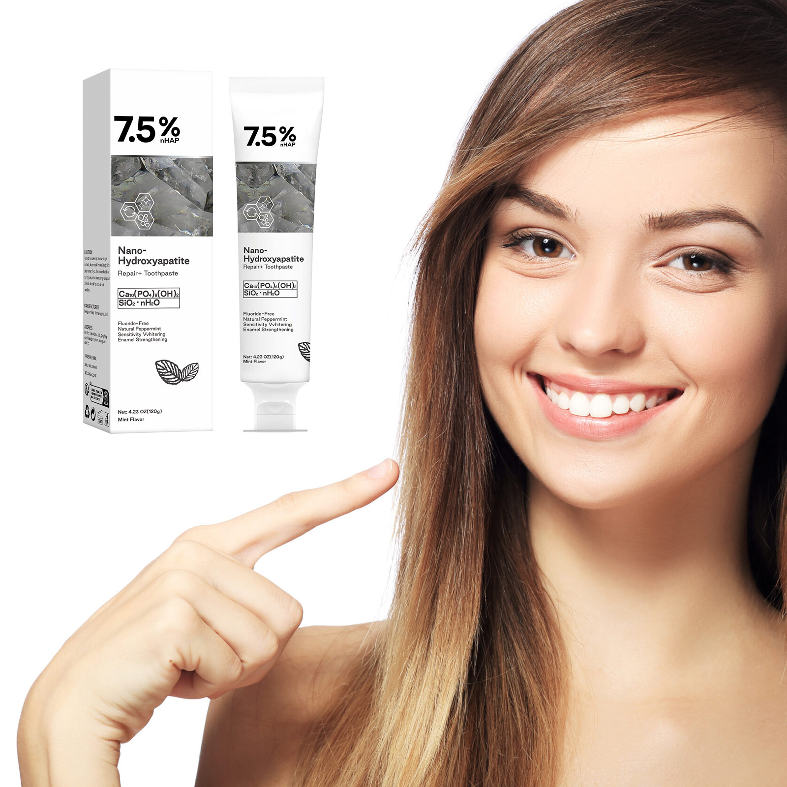 Bright White Teeth Whitening Toothpaste – Gentle Oral Care, 120g
