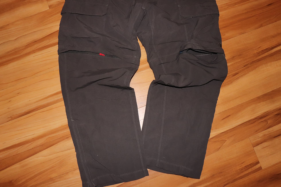 Thumbnail: The North Face Charcoal Convertible Hiking Pants Size XL (Waist 34-36)