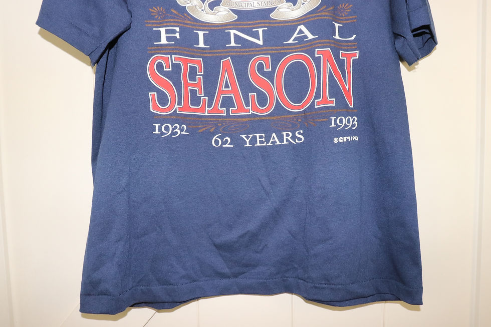 Thumbnail: *Vntg 1993 Cleveland Indians Municipal Stadium Single Stitch Tee Shirt Size L