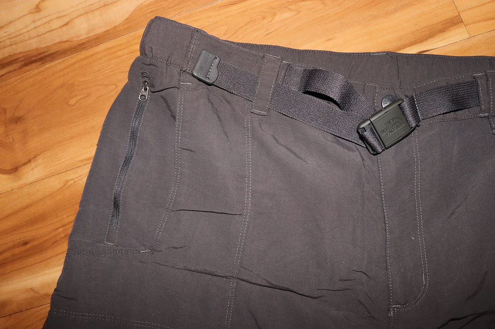 Thumbnail: The North Face Charcoal Convertible Hiking Pants Size XL (Waist 34-36)