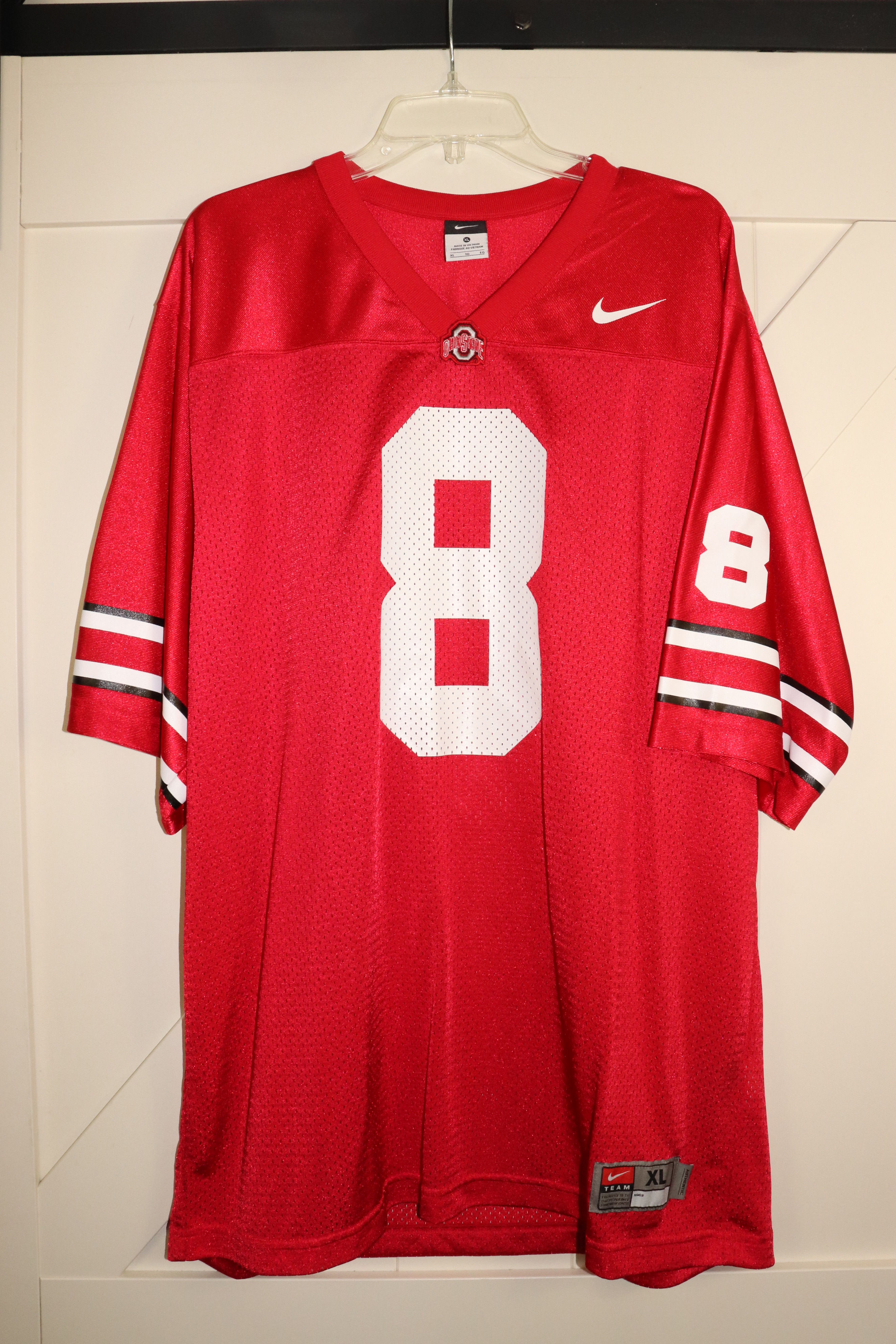 *Vntg Nike Ohio State Buckeyes Football Jersey  #8 (who the hell is #8?) Size XL