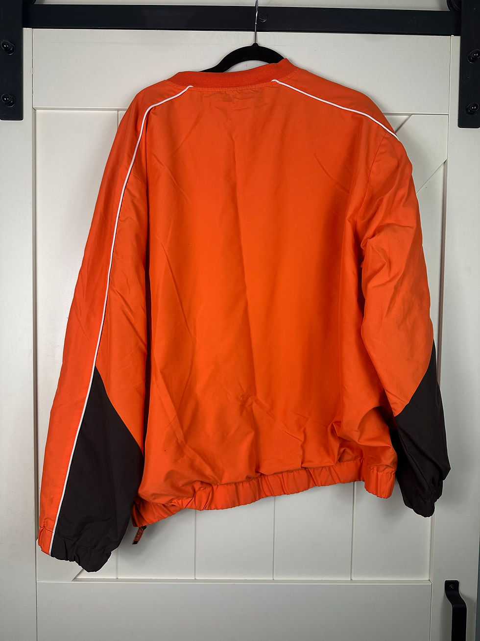 Thumbnail: NFL Team Shop Browns Orange Pullover Windbreaker Jacket Size XL 