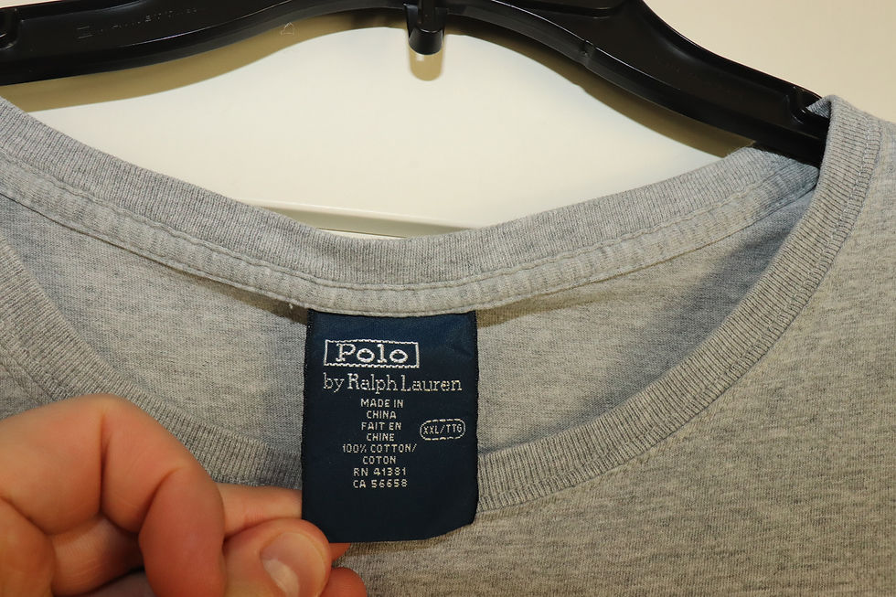 Thumbnail: *Vntg 90's Polo Ralph Lauren Polo Golf Bear Grey Tee Size XXL