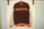 Thumbnail: *Vntg 90's Nike Browns Wool/ Genuine Leather Varsity Bomber Jacket Sz XL