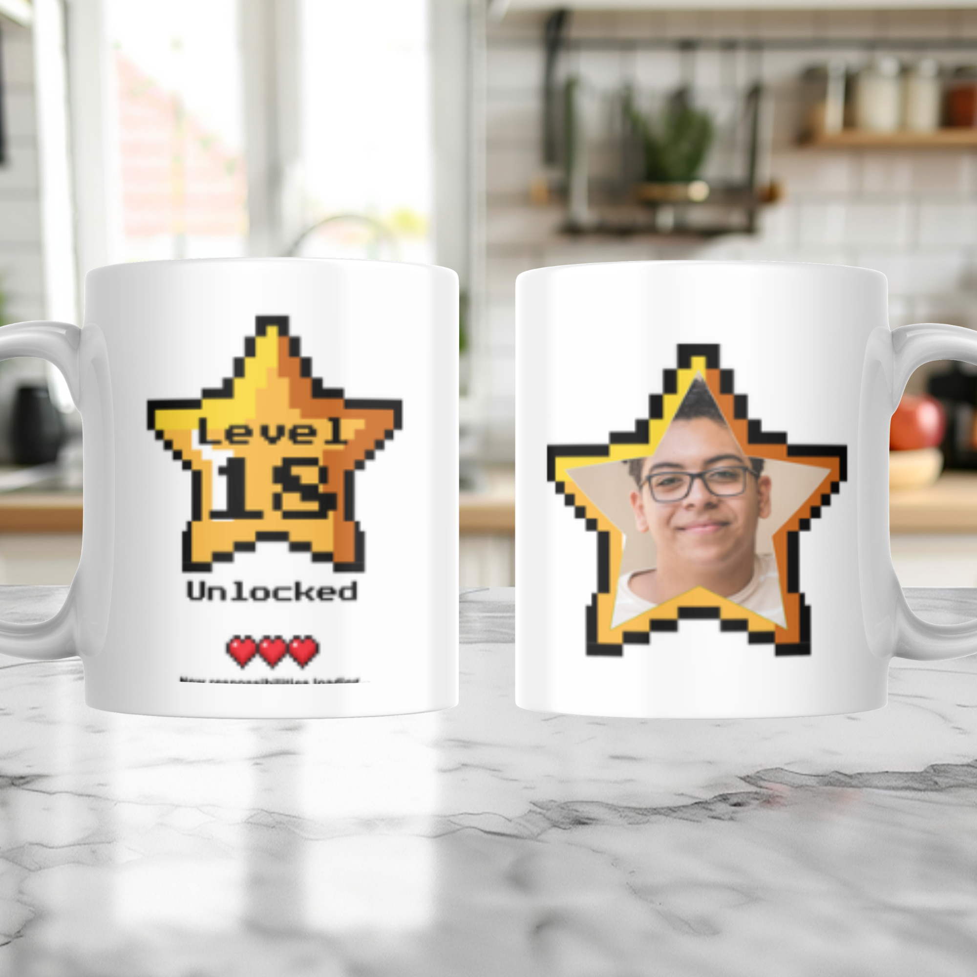 Personalised Level 18 Unlocked: 18th Birthday Mug