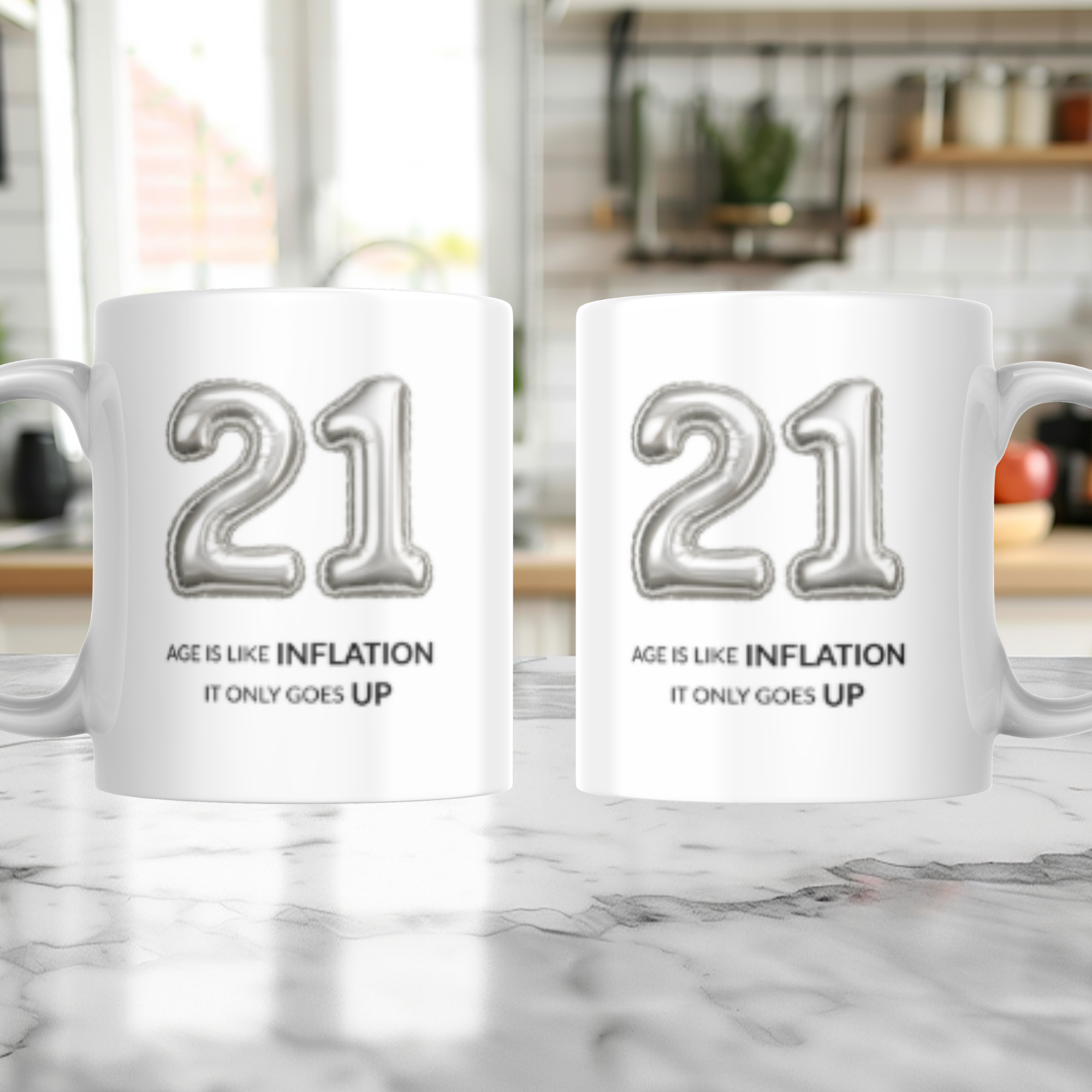 Silver Age Inflation: 21st Birthday Mug