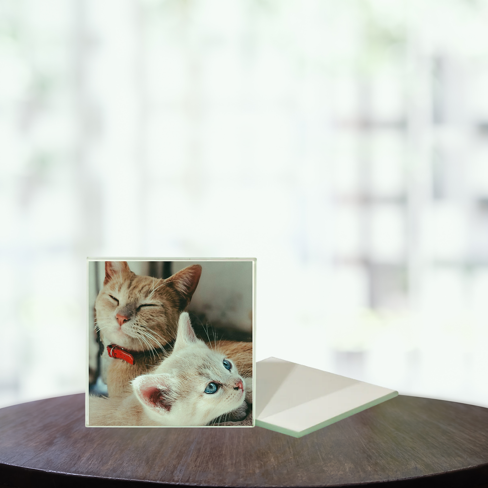 Thumbnail: Personalised Photo Glass Coaster