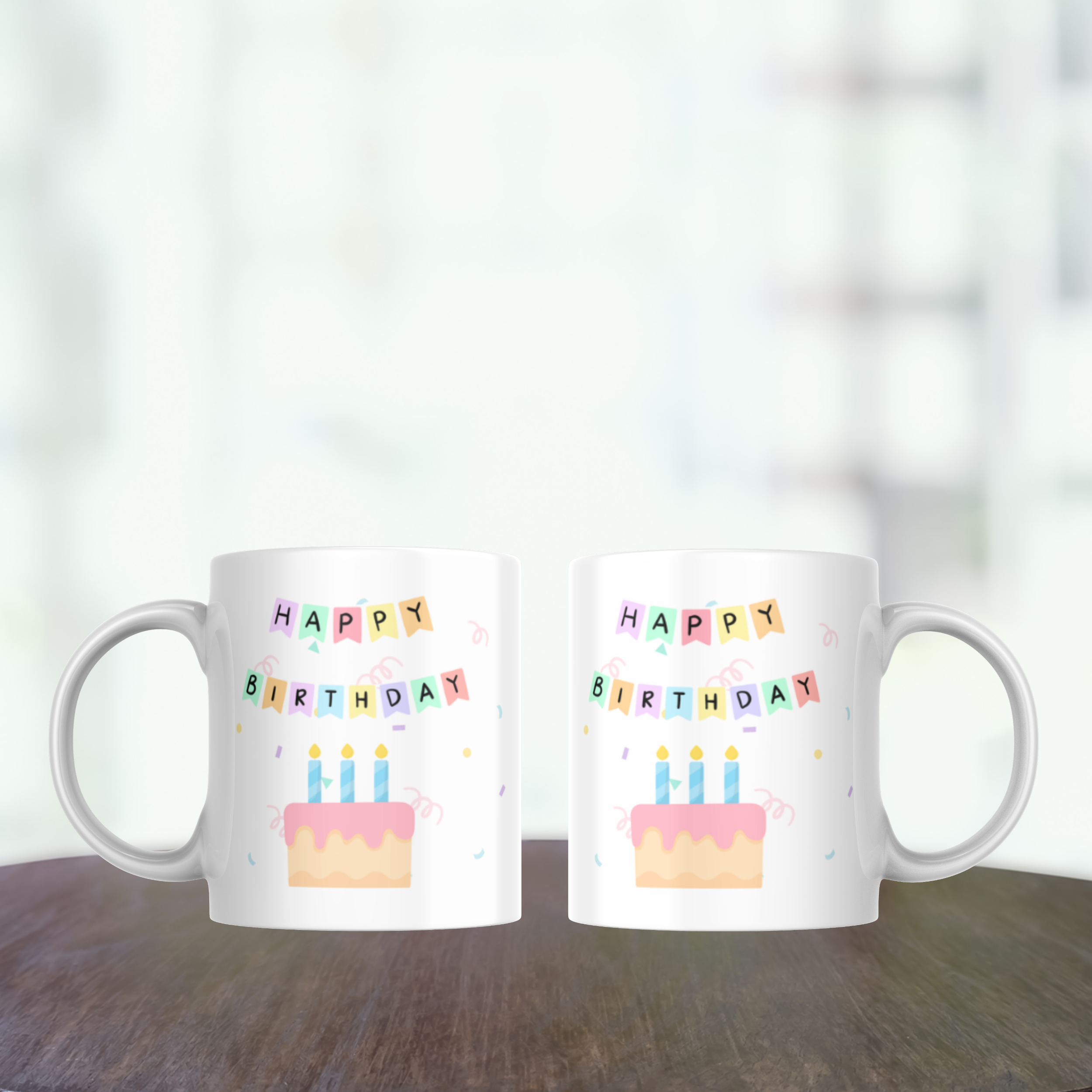 Happy Birthday Bunting Mug