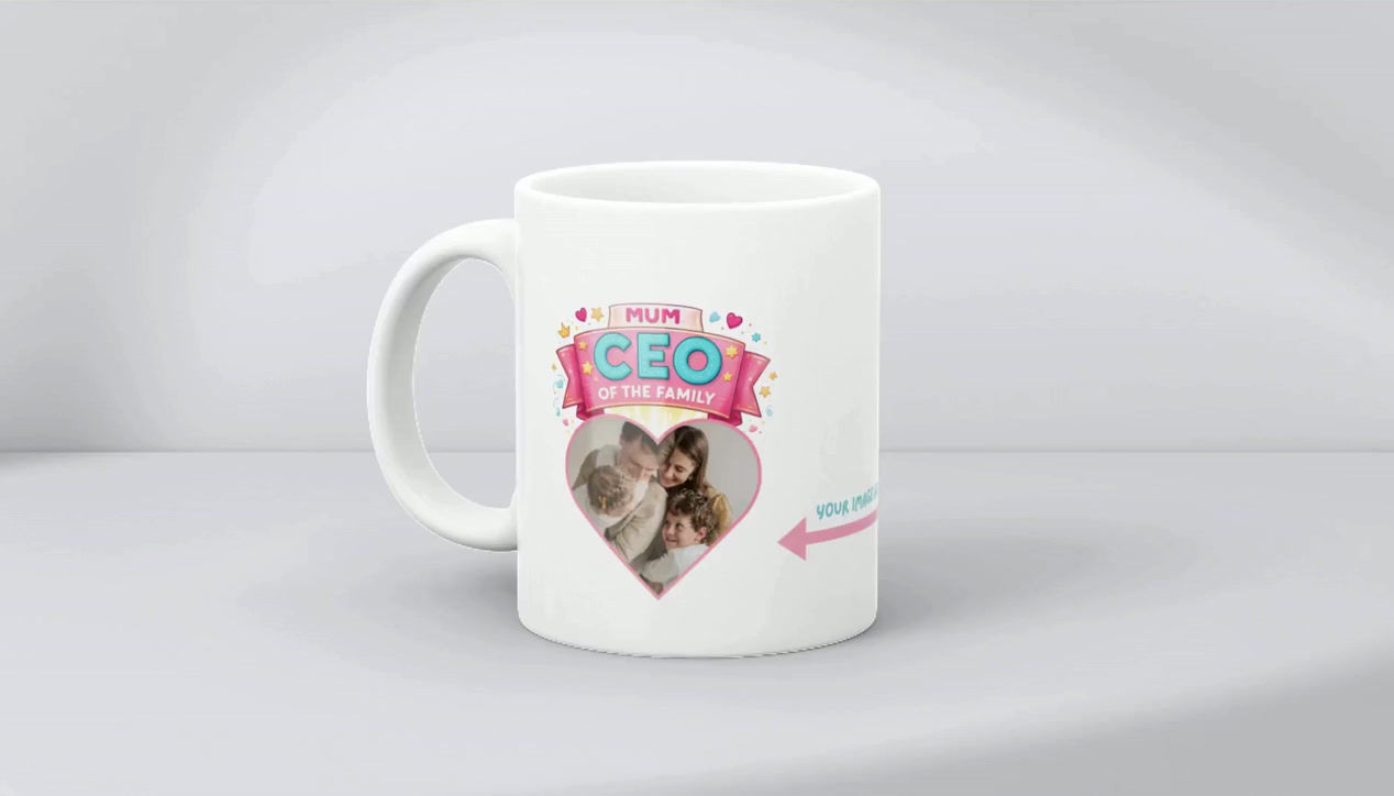 Personalised Photo Mum - CEO of the Family Mug