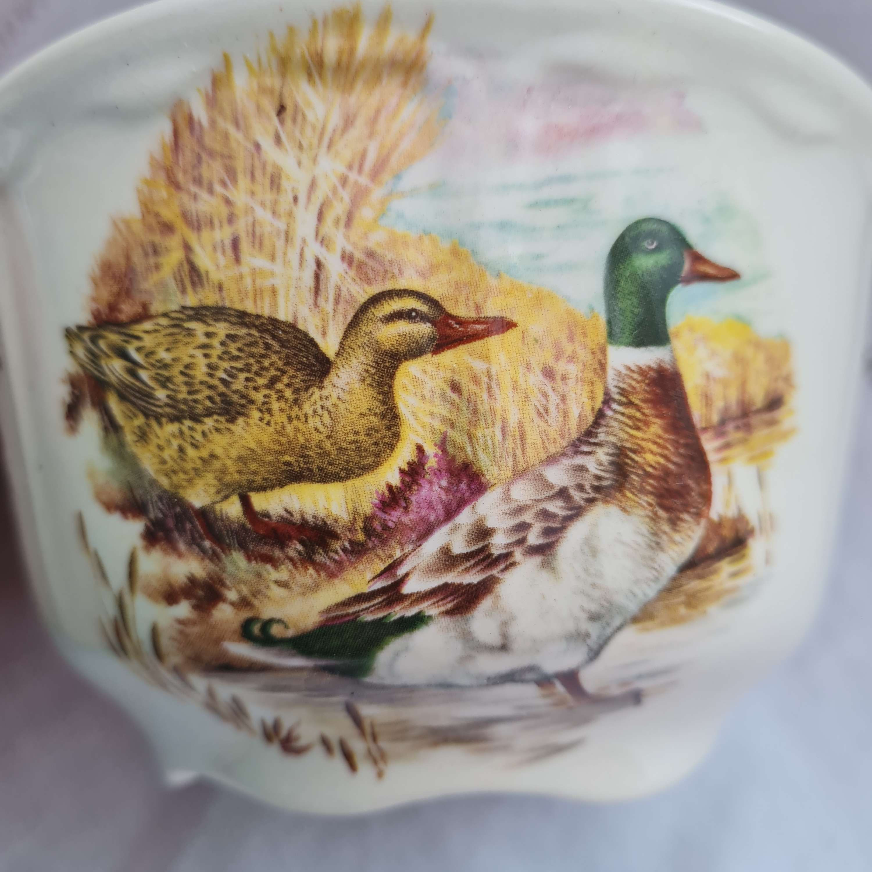 Royal Worcester Palissy Game Series sugar bowl