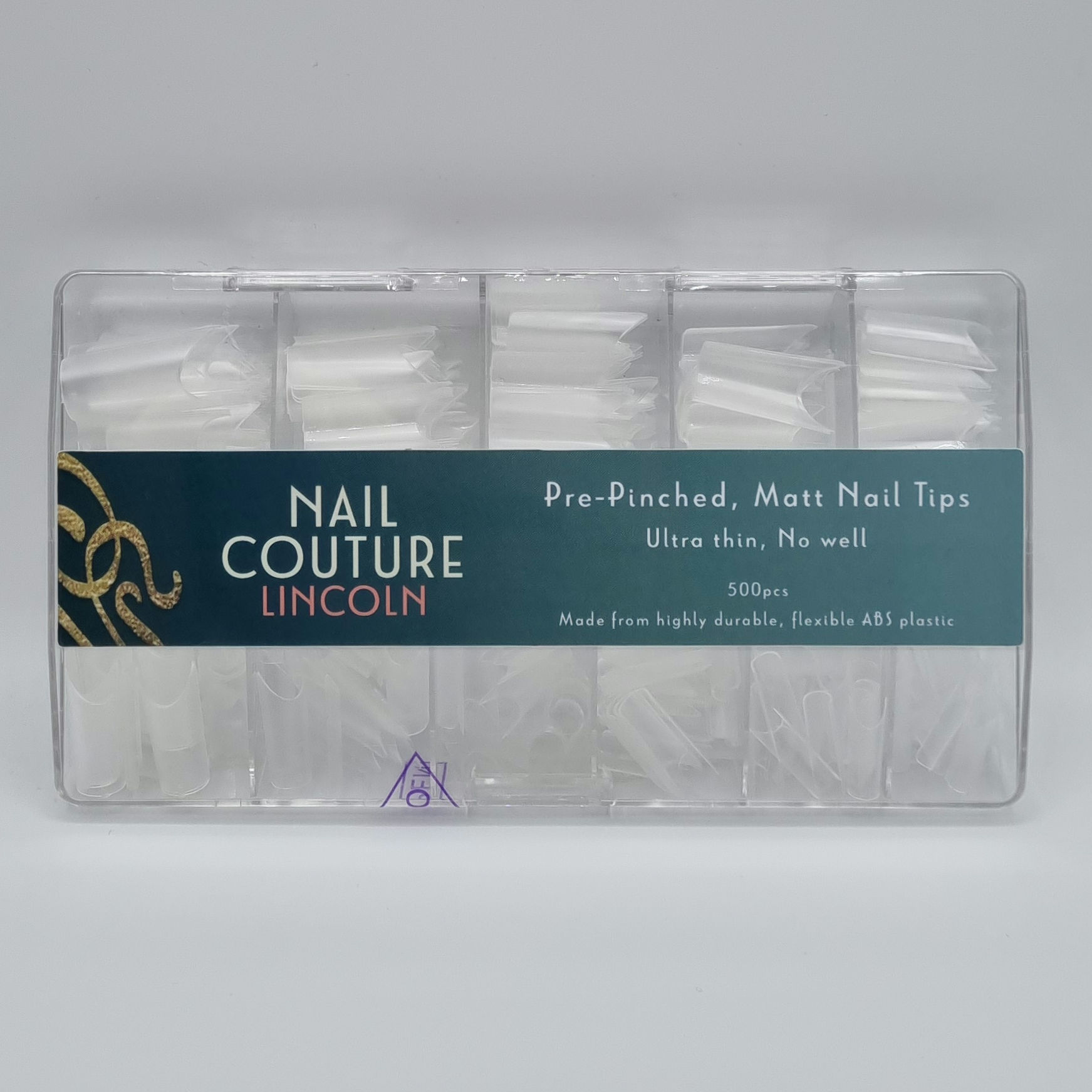 Pre-Pinched Nail Tips - No Well - 500pcs