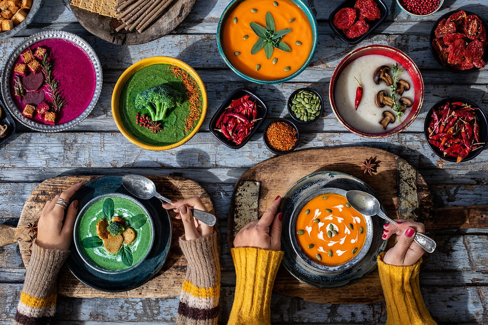 A table full of healthy meals