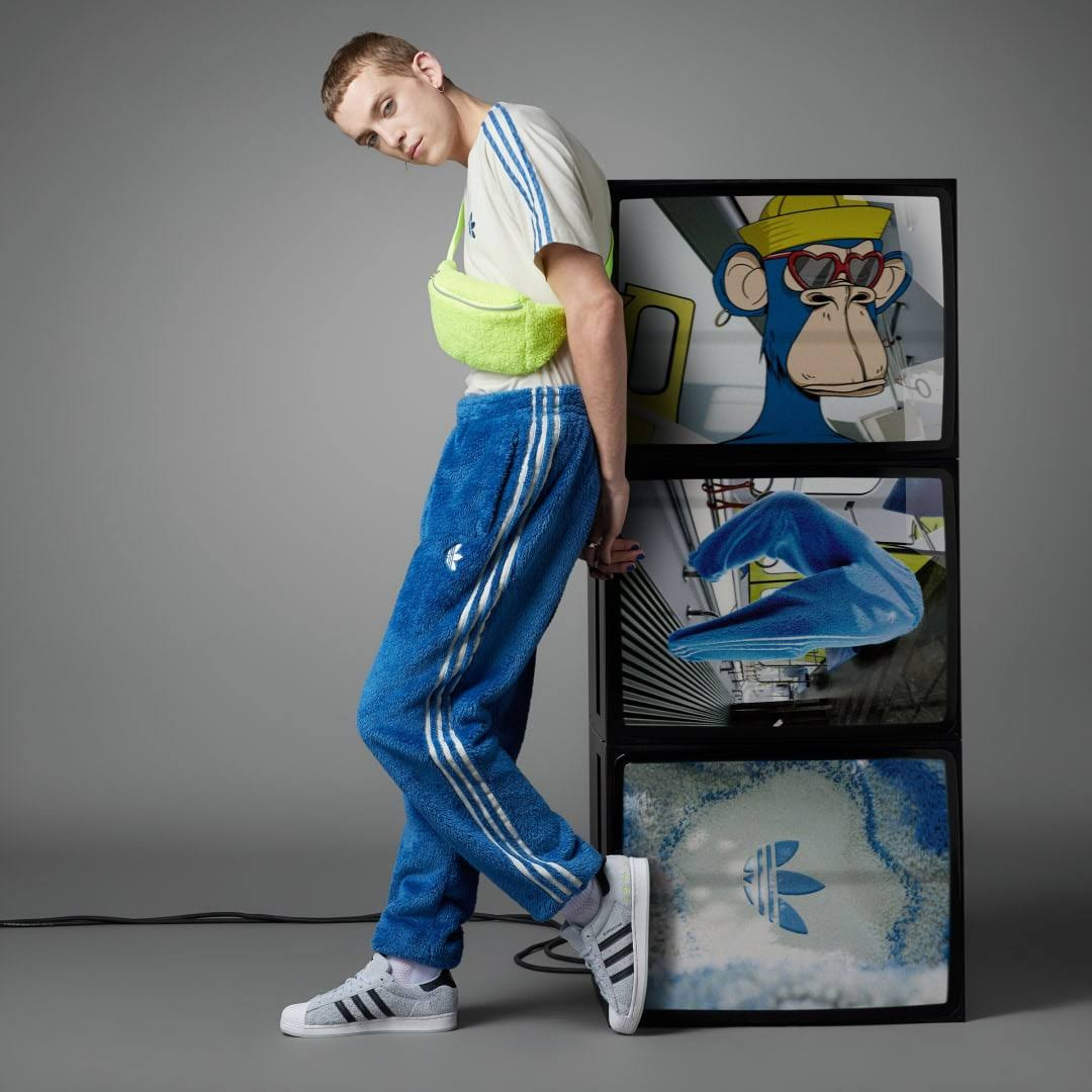 Quần Giả Lông Thú Màu Xanh Da Trời Adidas Indigo Herz