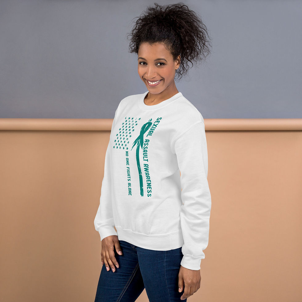 Thumbnail: No One Fights Alone Flag Unisex Sweatshirt