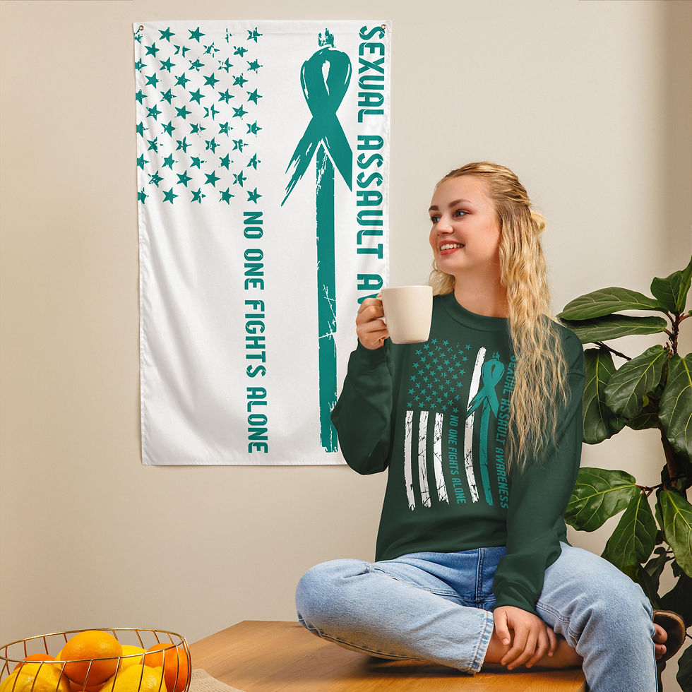 Thumbnail: No One Fights Alone Flag Unisex Sweatshirt