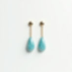 Colgantes Gotas Aguamarina