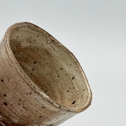 池田省吾 粉引虎ぐい呑 I-017 | my-guinomi