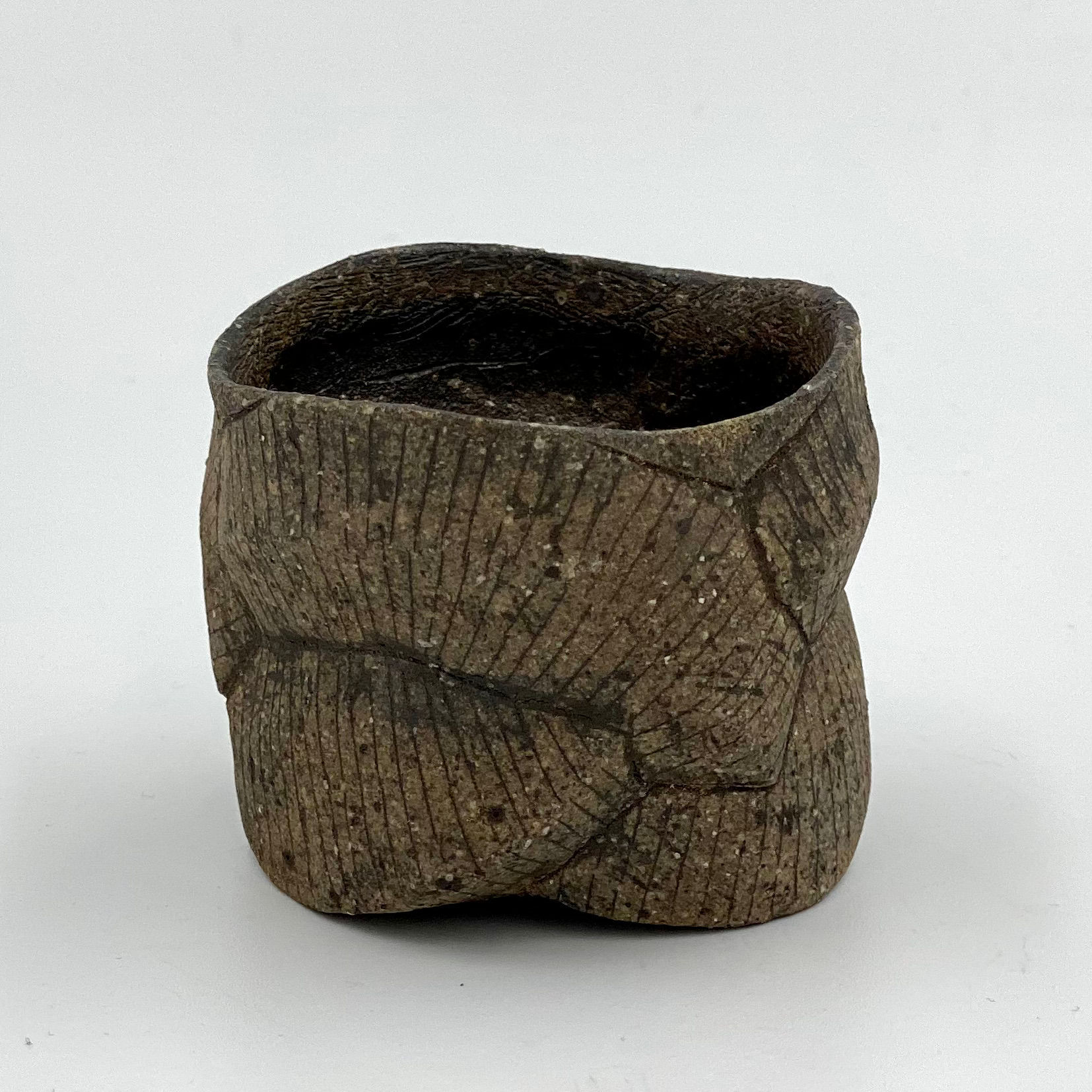竹内真吾　炻器ぐい呑　S-004