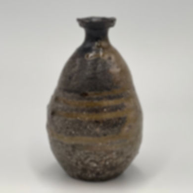 末廣学　寒風須恵器徳利　S-019