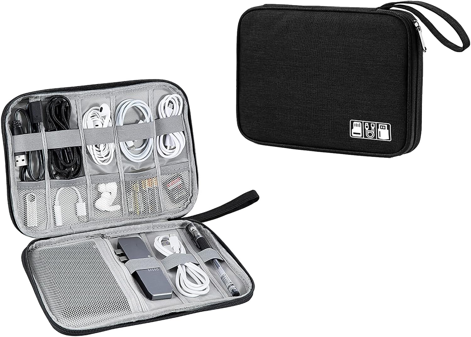 Electronic Organizer, Portable Cord Organizer, Travel Waterproof Electronic Stor