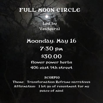 Scorpio Full Moon Circle