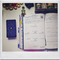 New Moon Spiral Journal with Midnight City Tarot