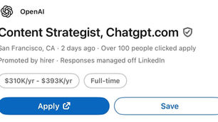 Even OpenAI, the Makers of ChatGPT, Are Hiring a Content Strategist: Proof That Human Creativity Is Irreplaceable