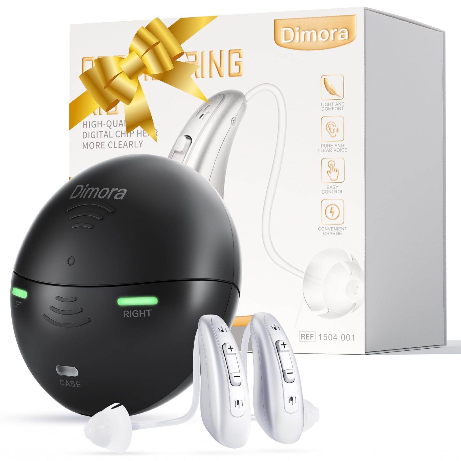 Rechargeable Hearing Aids for Seniors Adults-Dimora BTE Earing Aid (Not Amplifie