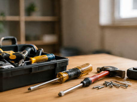 Werkzeug für Reparaturen und Instandsetzung im Haus