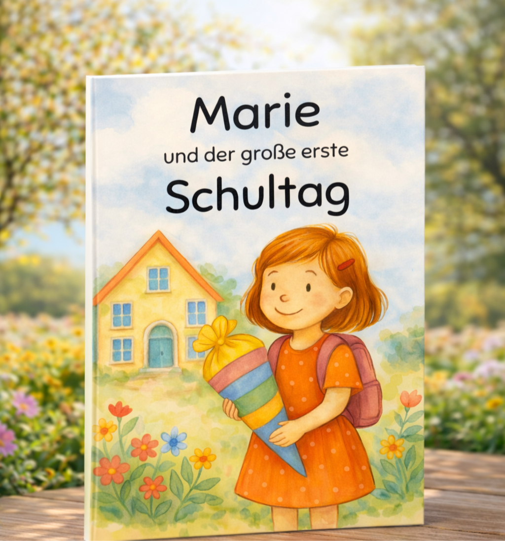 Kinderbuch zur Einschulung mit Geschichte über den ersten Schultag und die Schultüte